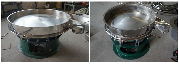 旋振篩底框安裝在振動(dòng)體上面。